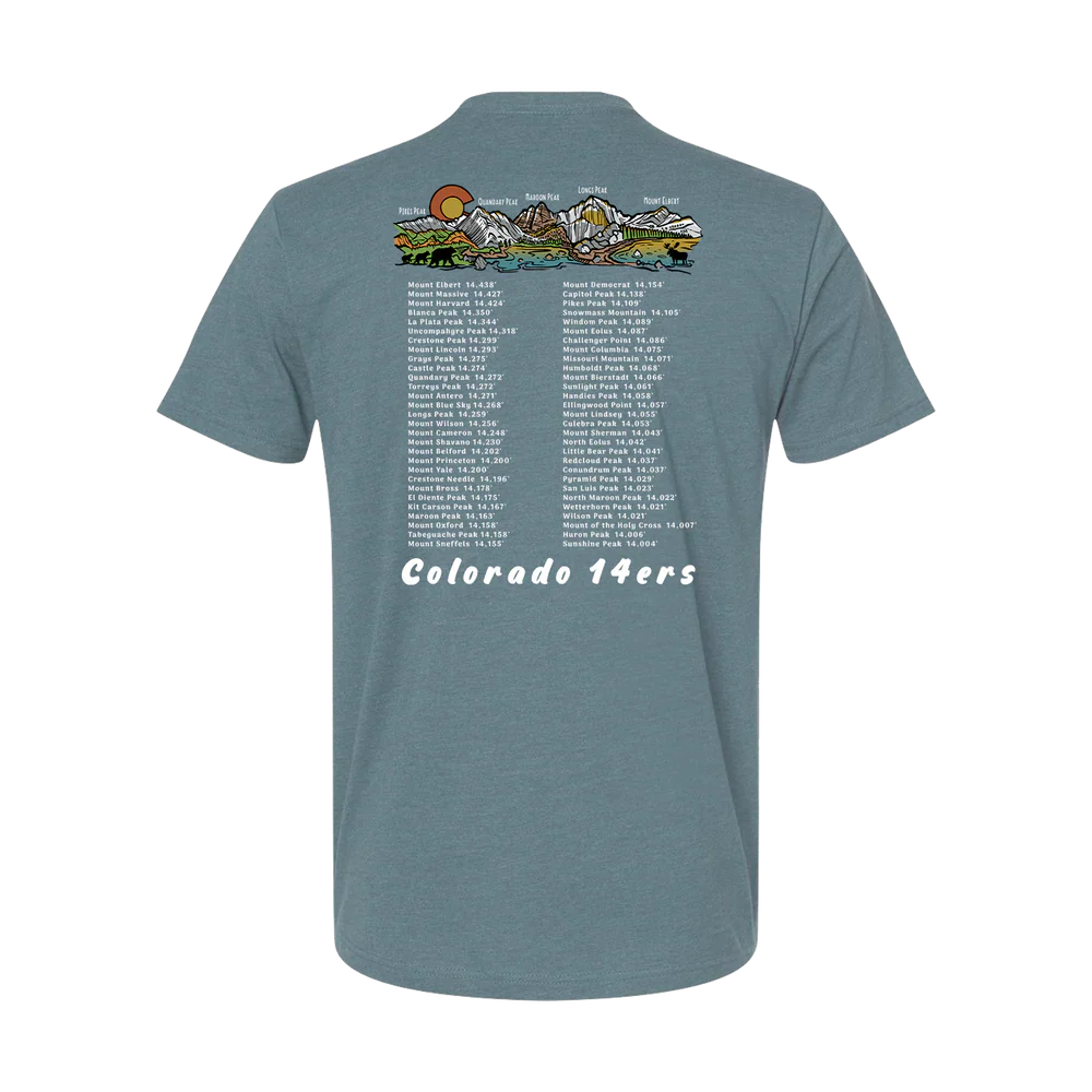 Colorado 14ers Tee-Neptune Logo - Image 2