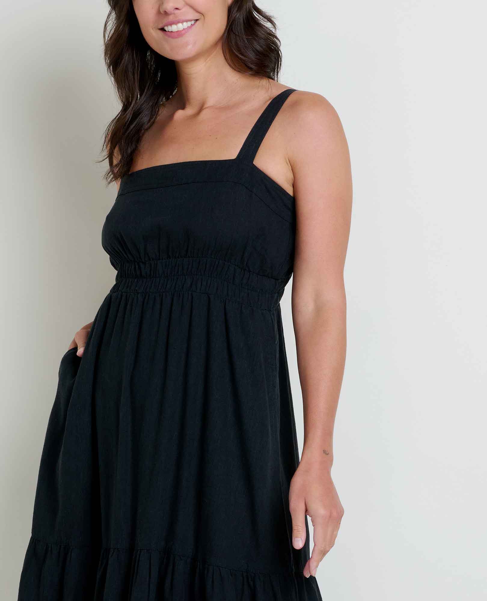Taj Hemp Tiered Midi Dress - Women's - Image 3