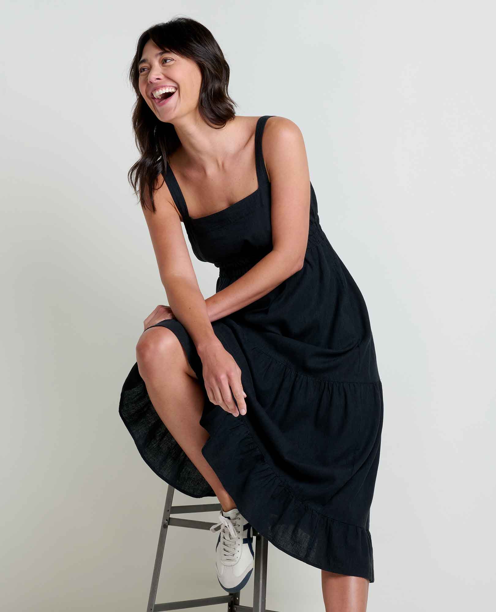 Taj Hemp Tiered Midi Dress - Women's - Image 4